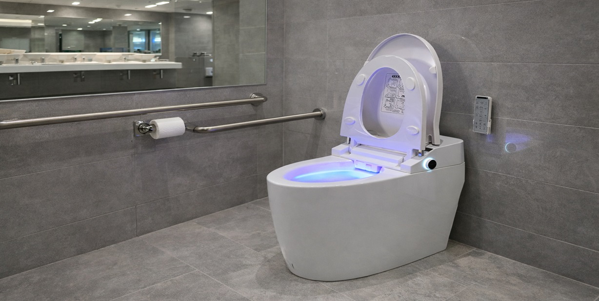 Fontana Gubbio LED Automatic Intelligent Toilet FS2006 smart WC toilet with LED accent